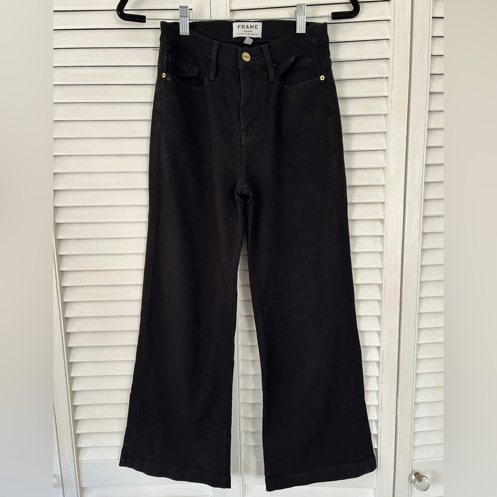 Frame Denim Cropped Kick Flare